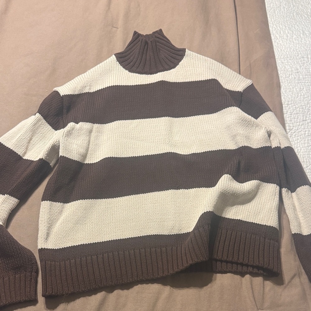 J. Crew Two-Tone Knit Sweater